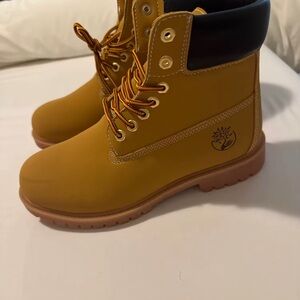 Timberland Men's Yellow and Black Boots